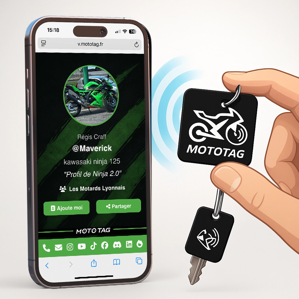 Fonctionnement MotoTag NFC